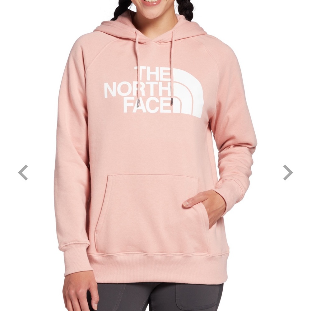 The North Face Women’s Half Dome Pullover Hoodie in Rose Tan Color